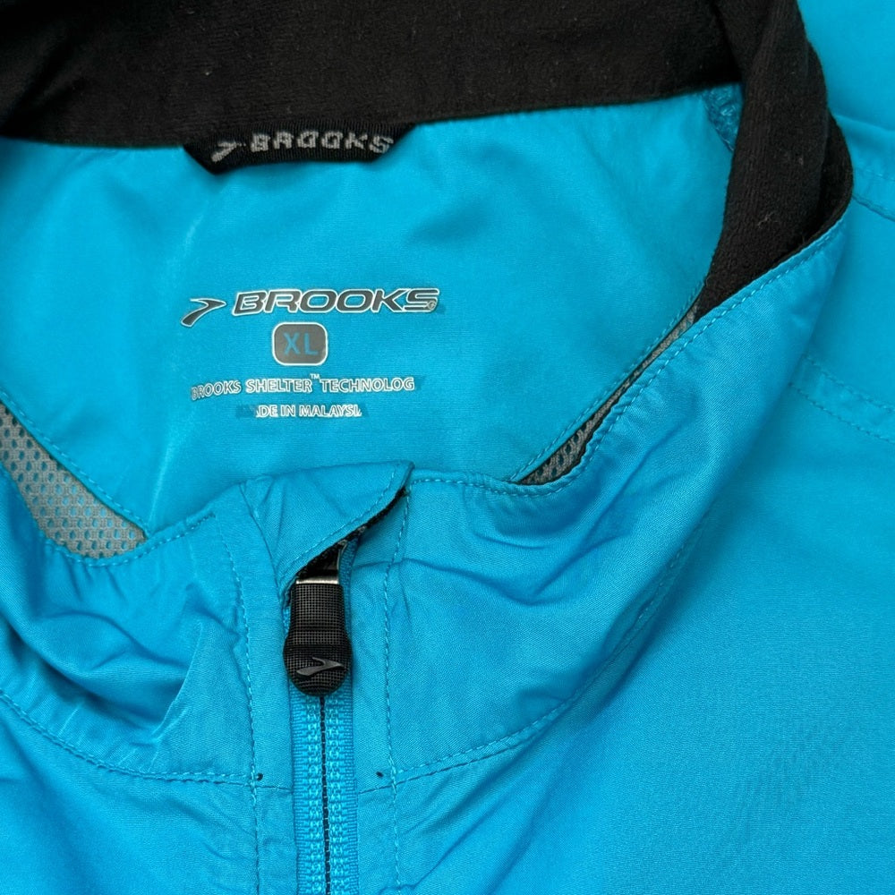 Retro Brooks Blue Windbreaker Vest Men’s Size XL