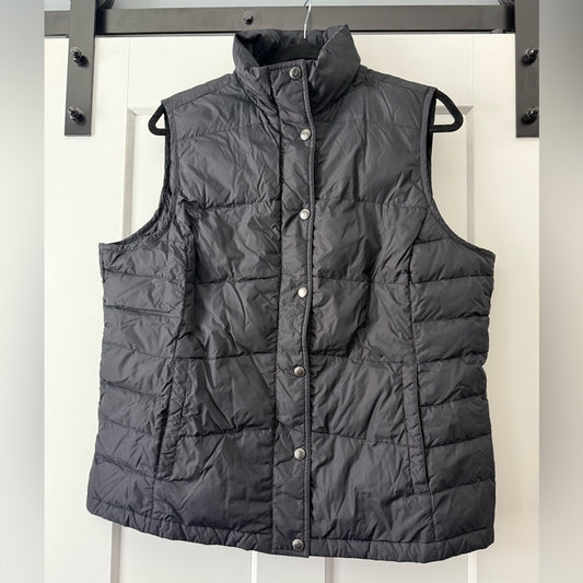 Lands' End Dark Navy Blue Quilted Vest Ladies Size XL (18)