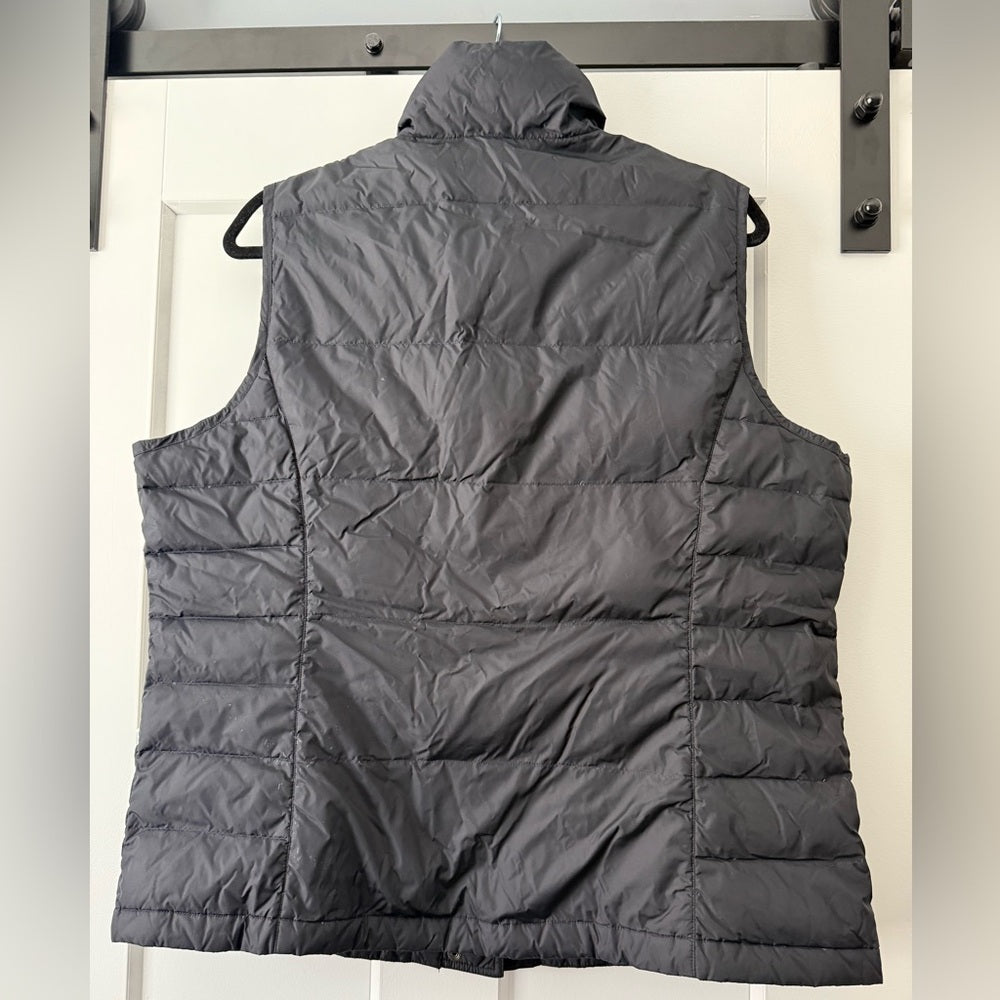 Lands' End Dark Navy Blue Quilted Vest Ladies Size XL (18)