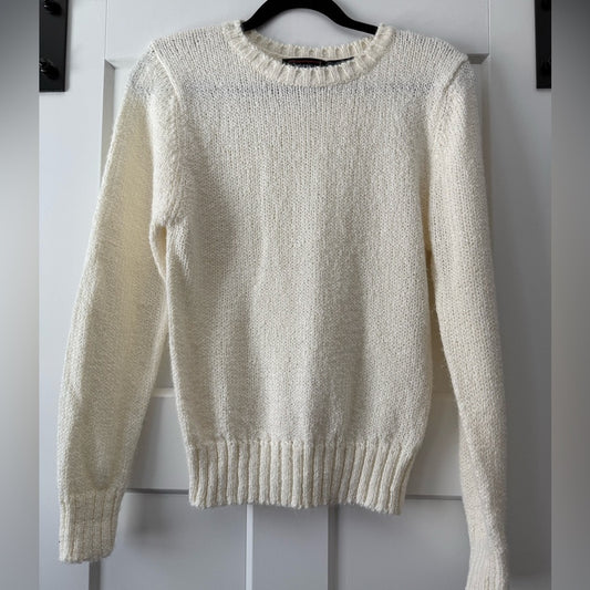 Vintage Soft and Cozy Cream Sweater by Captions Ladies Size Medium
