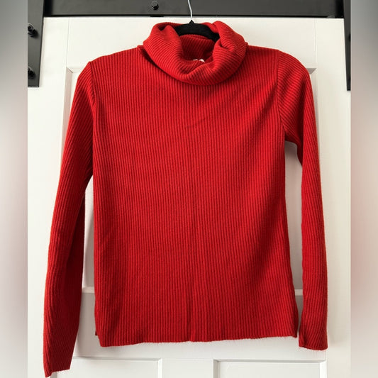 Vintage Burnt Orange Turtleneck Sweater Ladies Size Large