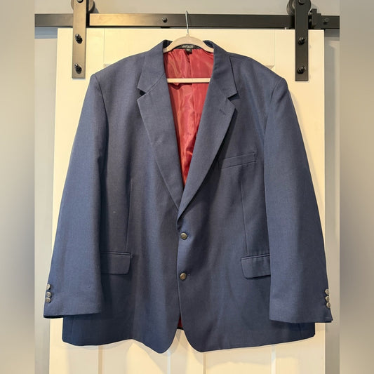 Men's Navy Blue Blazer by Haband Executive Size 56 Regular
