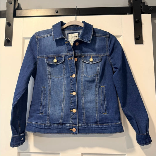 Sonoma Stretch Denim Jean Jacket Ladies Size Petite Small
