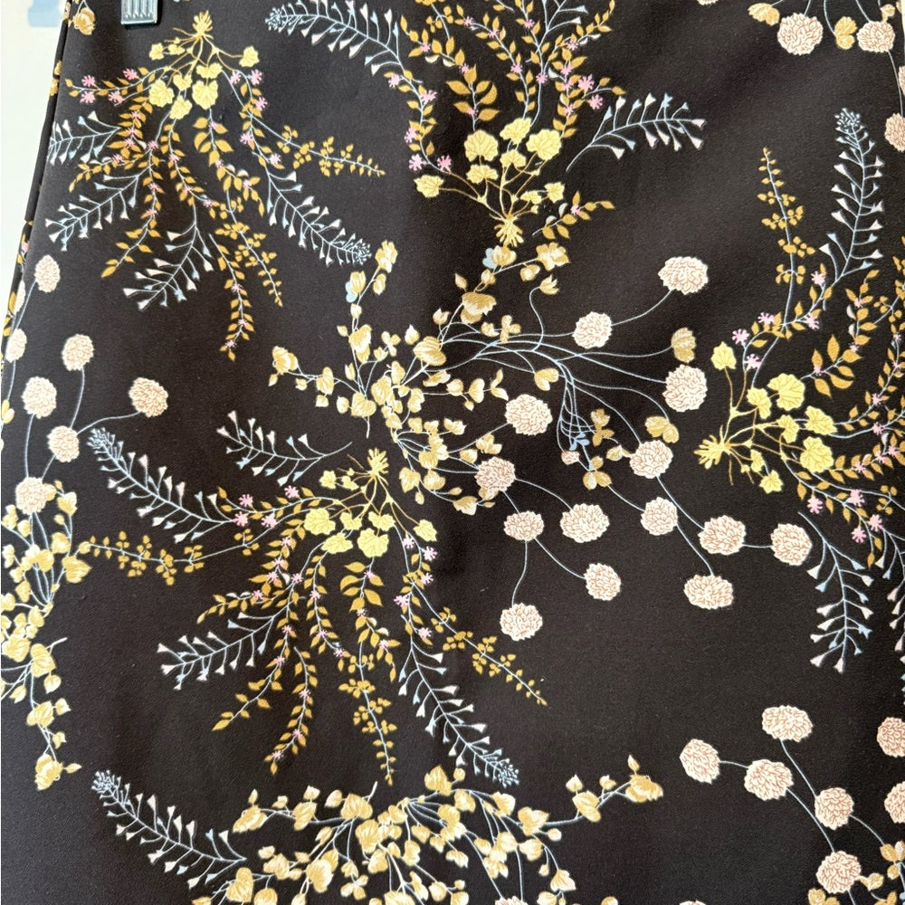 Philosophy Black Floral Stretch Pencil Skirt Ladies Size 2