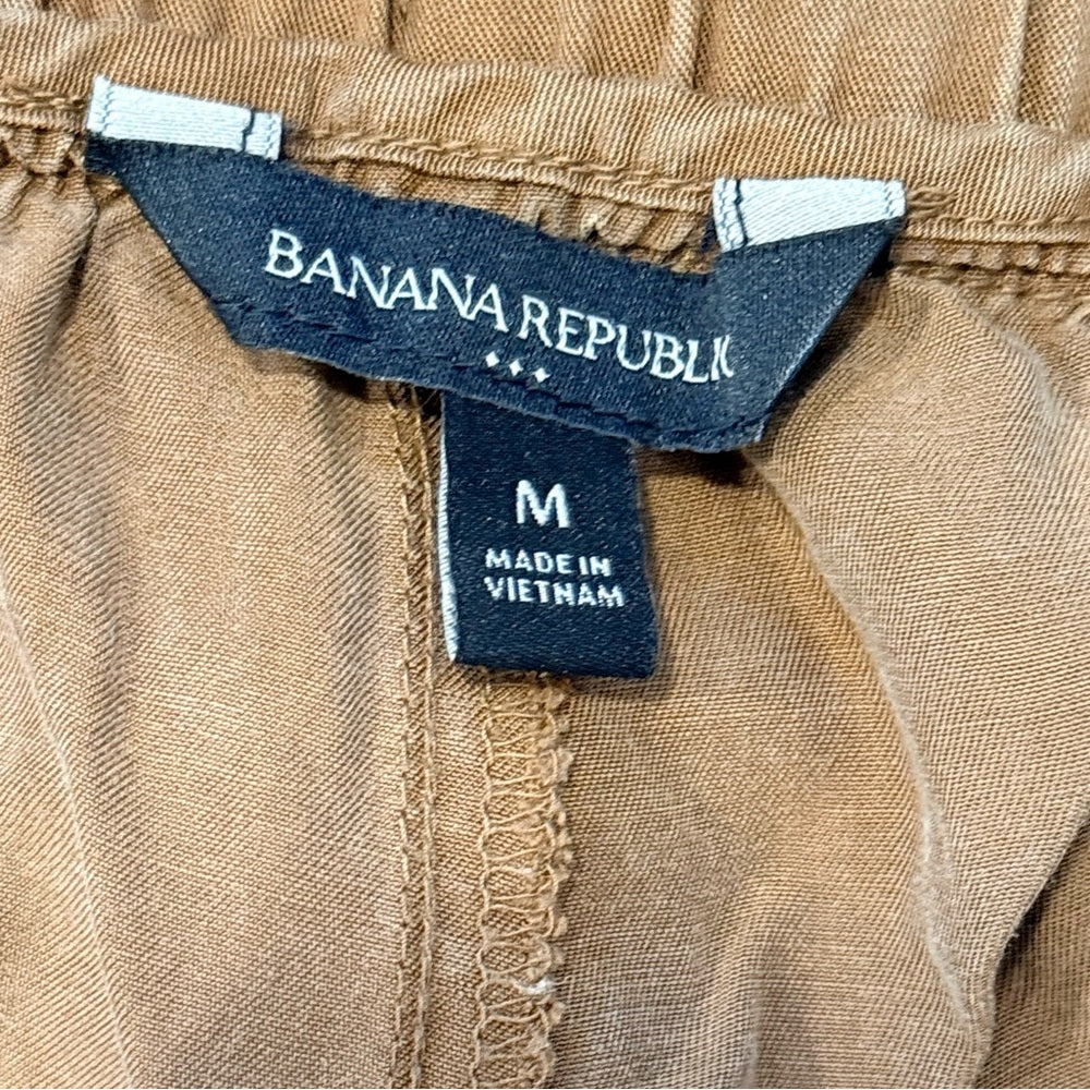 Banana Republic Loose-Fit Tan Lightweight Joggers Ladies Size Medium