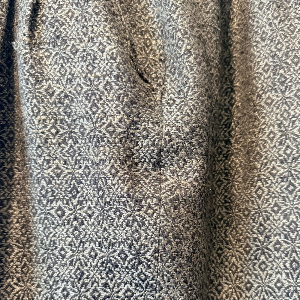 Vintage Lady Sansabelt Pleated Wool Patterned Dress Trousers Size 12