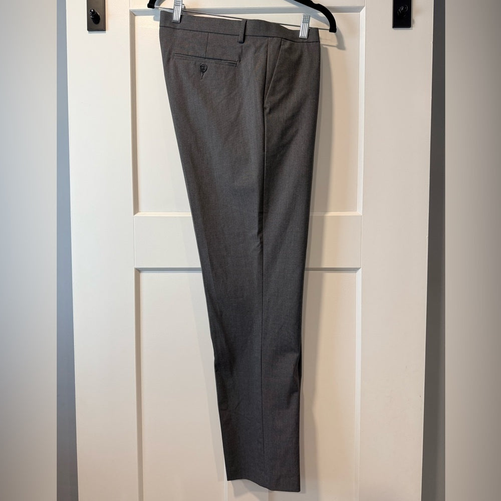 Calvin Klein Charcoal Infinite Fit Stretch Dress Trousers Ladies Size 34 x 30