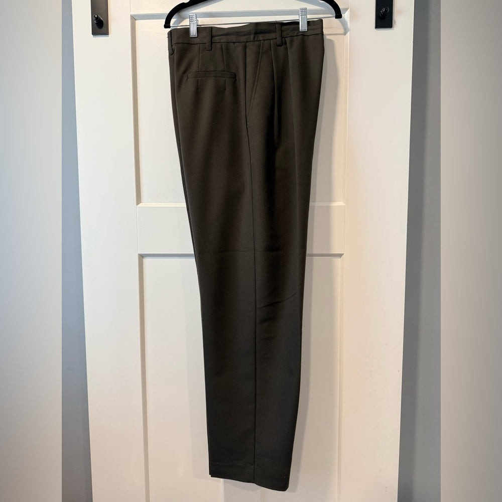 Vintage Agenda Classic Olive High Waisted Dress Trousers Ladies Size 12