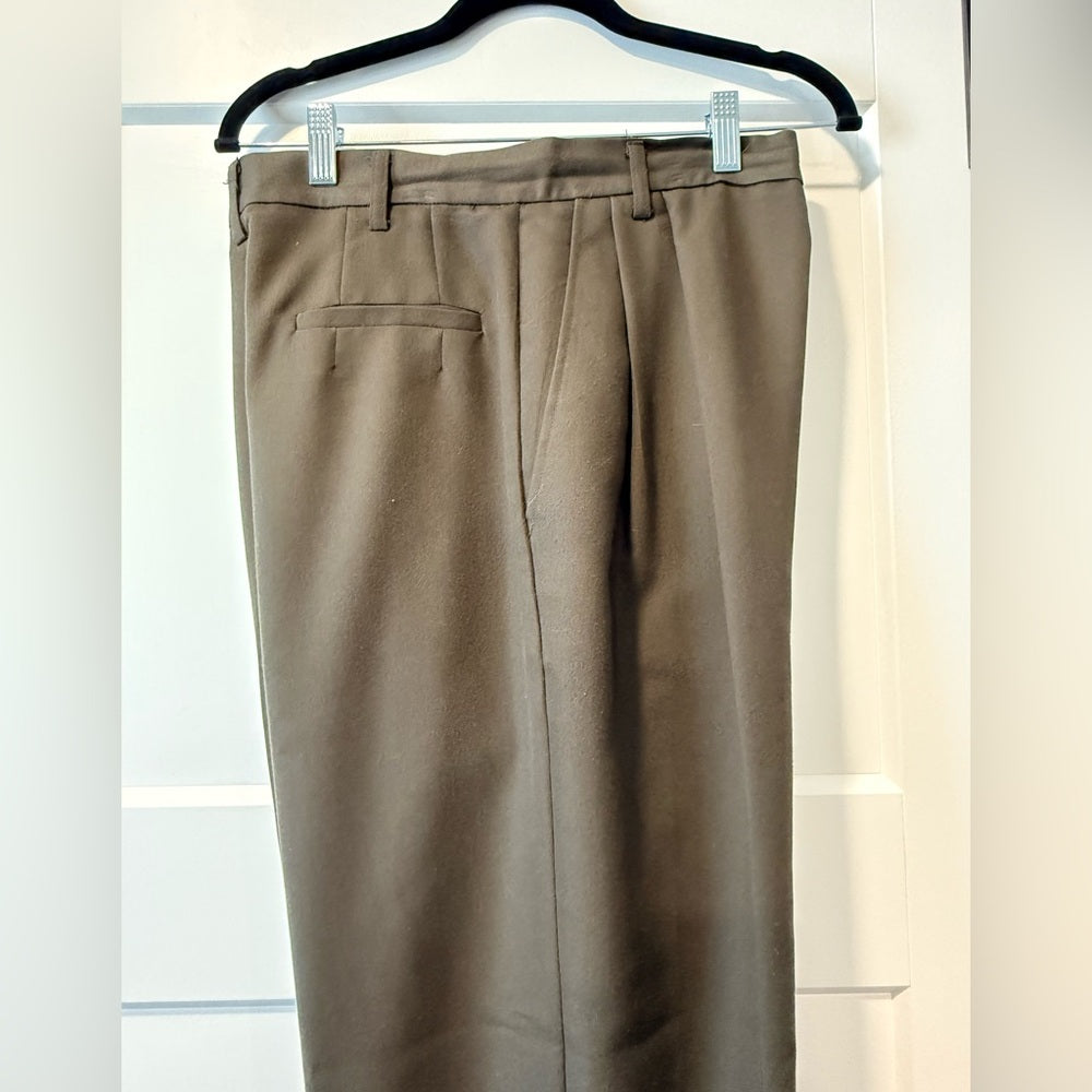Vintage Agenda Classic Olive High Waisted Dress Trousers Ladies Size 12