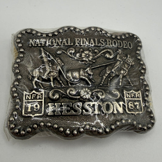 1987 Junior Hesston Finals Rodeo Belt Buckle