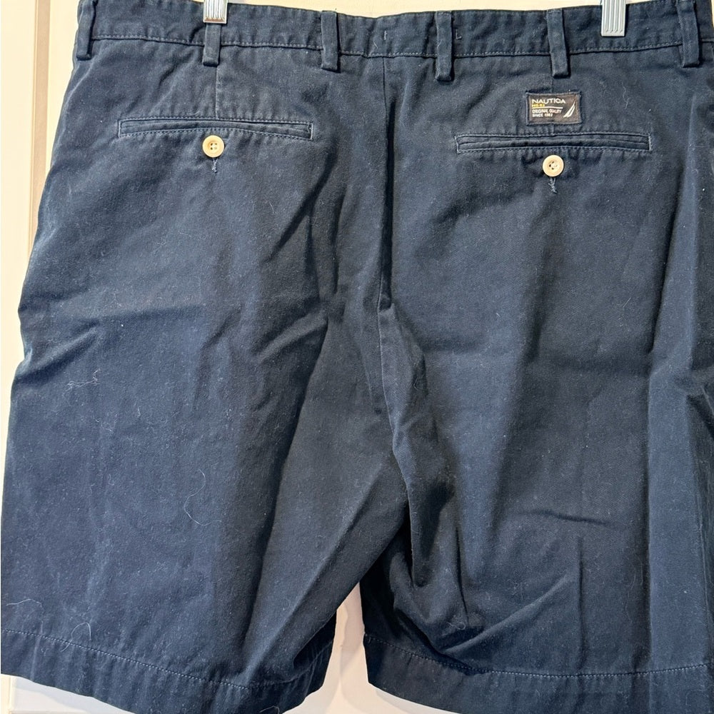 Nautica Dark Navy Blue Men’s Cotton Shorts Size 38