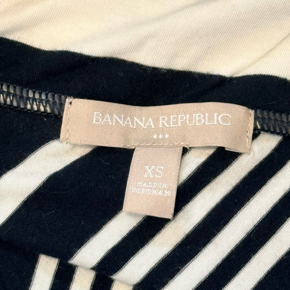 Banana Republic Black and White Striped Strapless Maxi Dress Ladies Size XS