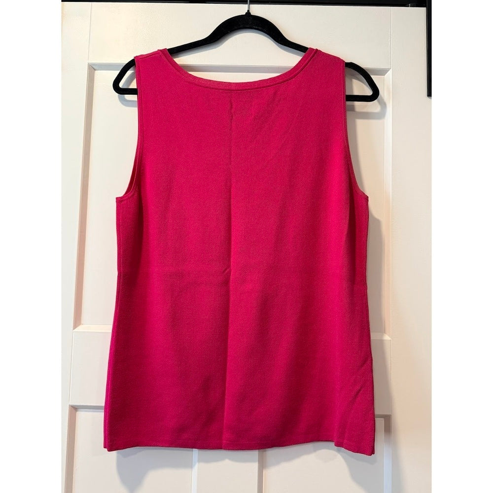 Fun Chico's Hot Pink Sweater Tank Top Chico's Size 2 (Large)