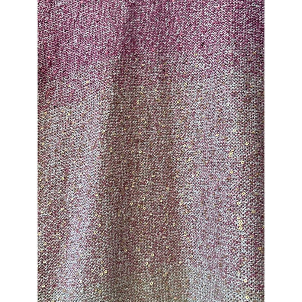 Sparkly Alfred Dunner Pink Ombre Cardigan Ladies Size XL