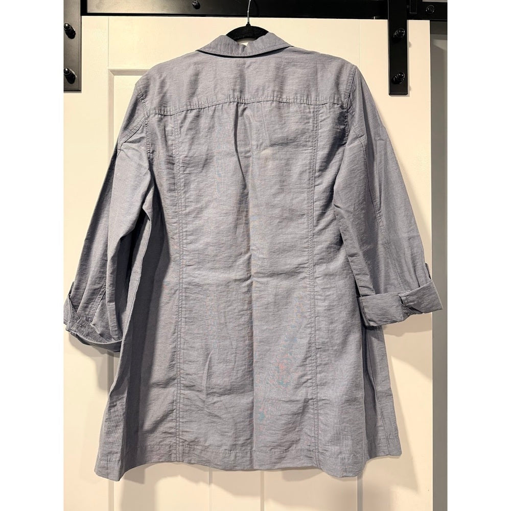 Chico's Chambray Tunic Smoky Blue Ladies Size 3 (X-Large)