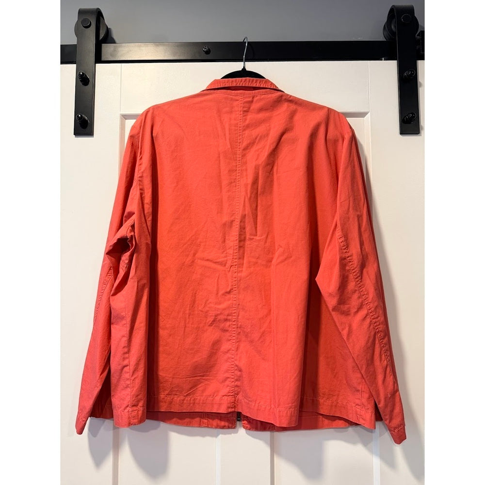 Chico's Lightweight Coral Zip-Front Windbreaker Jacket Ladies Size 3 (X-Large)