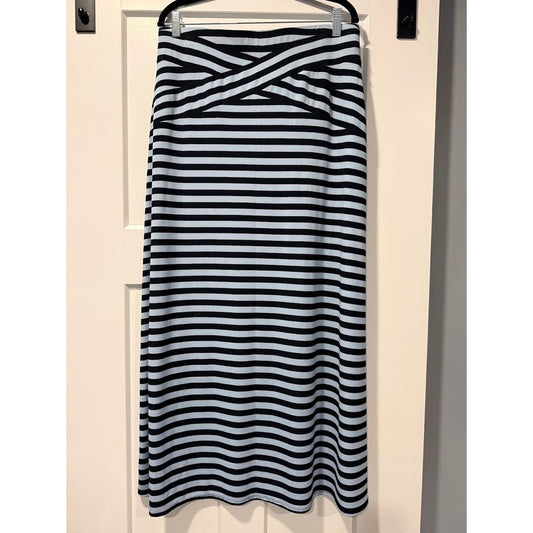 Blue & Black Striped Maxi Skirt by Beige by Eci Ladies Size Large