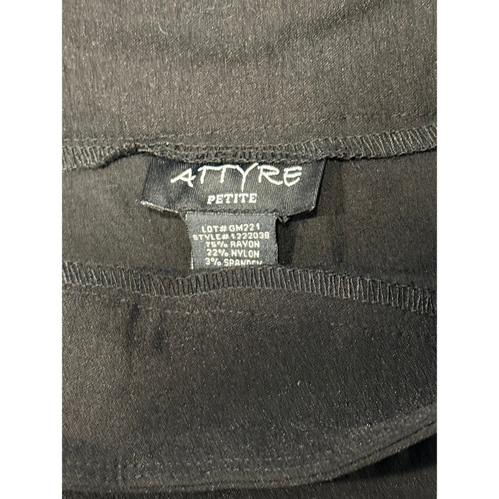 Black Stretch Pencil Skirt by Attyre Ladies Size 10 Petite
