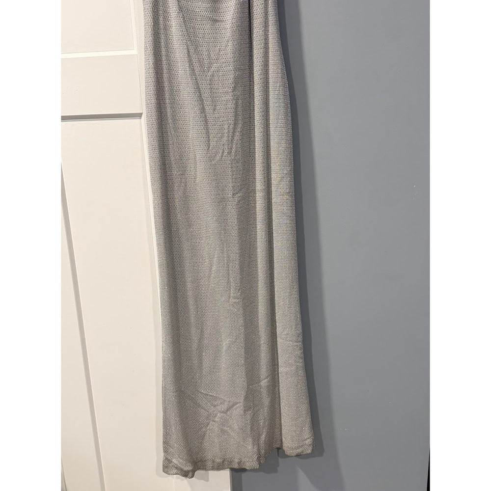 JS Signature Long Sparkly Silver Evening Dress Ladies Size 12