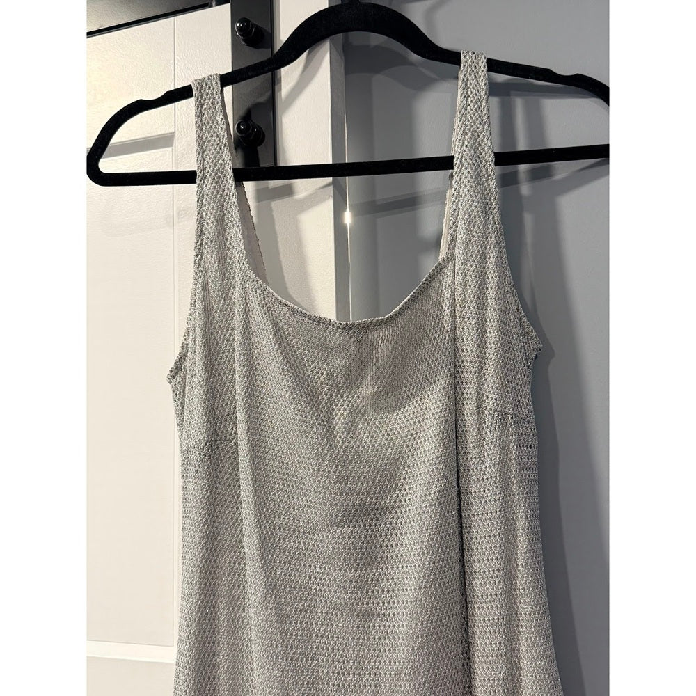 JS Signature Long Sparkly Silver Evening Dress Ladies Size 12
