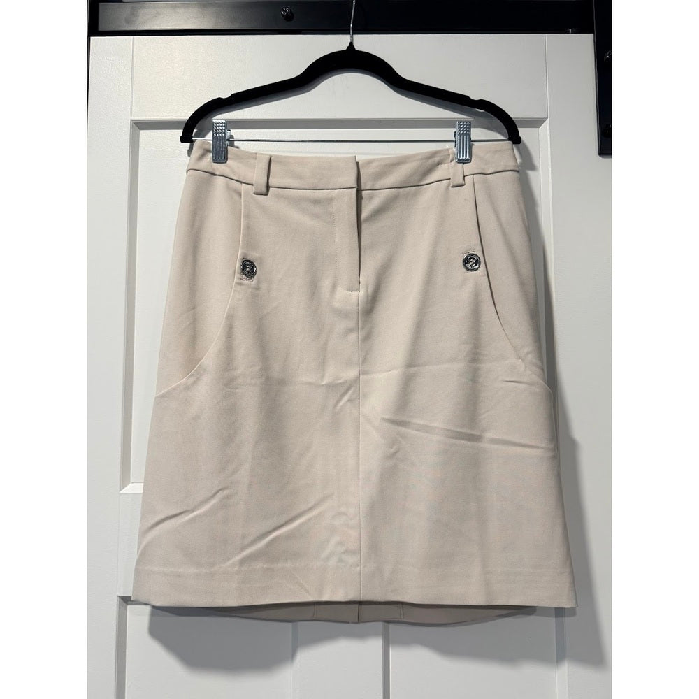 Adrienne Vittadini Dressy Tan Skirt Ladies Size 8
