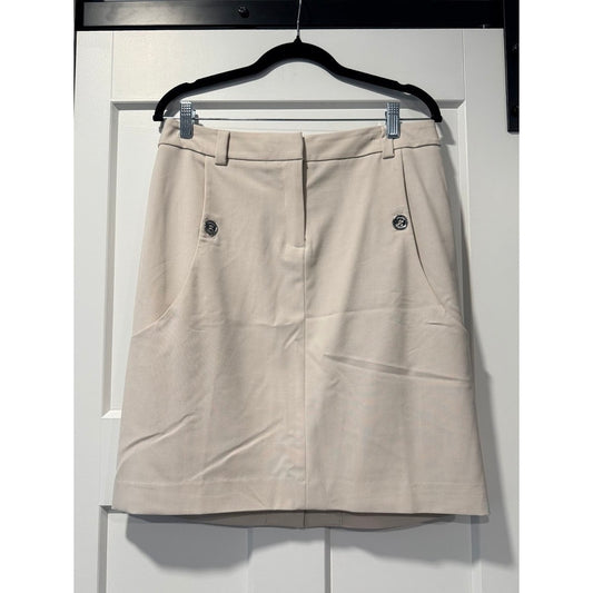 Adrienne Vittadini Dressy Tan Skirt Ladies Size 8