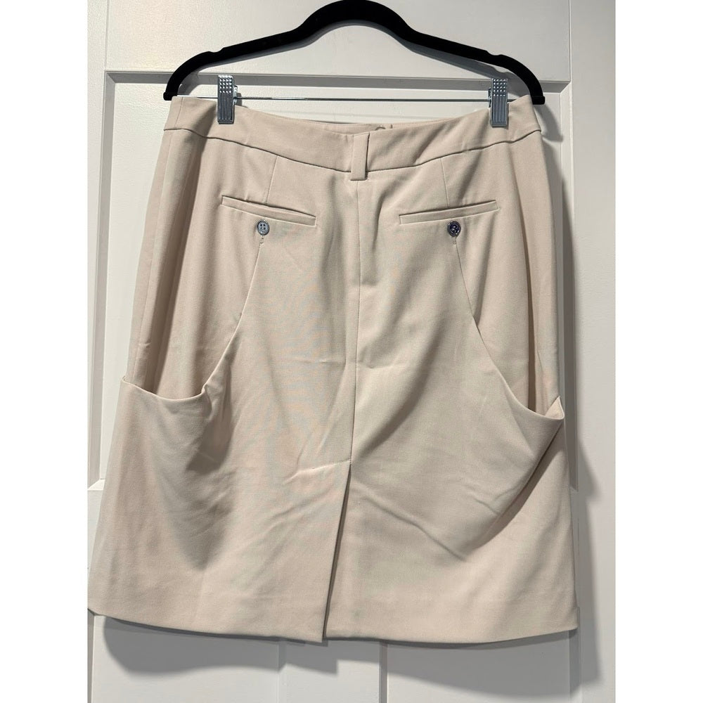 Adrienne Vittadini Dressy Tan Skirt Ladies Size 8