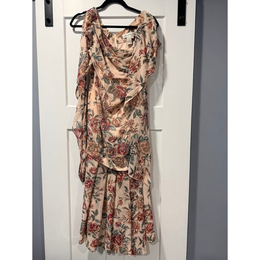 Gorgeous Beaded Floral Event Gown by Marie St. Claire Ladies Sz 10