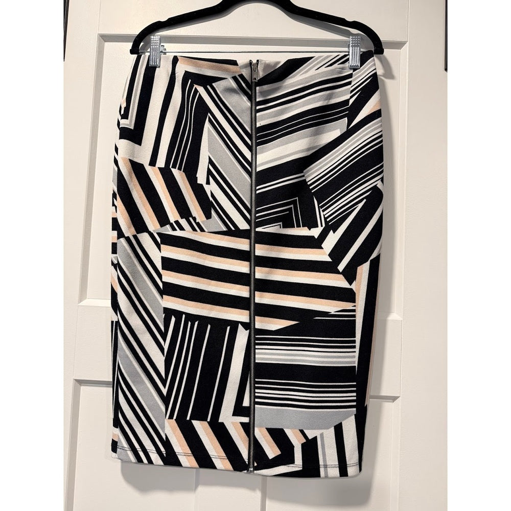 Jules & Leopold Geometric Print Polyester Knit Stretch Skirt Sz 10