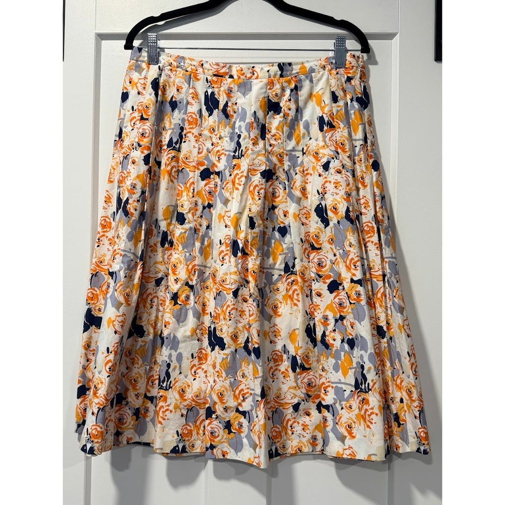 Isabella DeMarco Floral Pleated Skirt Ladies Size 8
