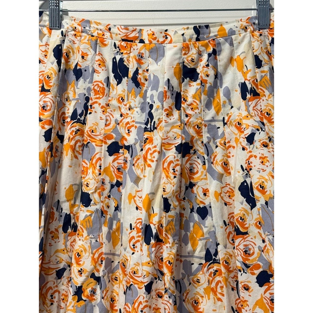 Isabella DeMarco Floral Pleated Skirt Ladies Size 8