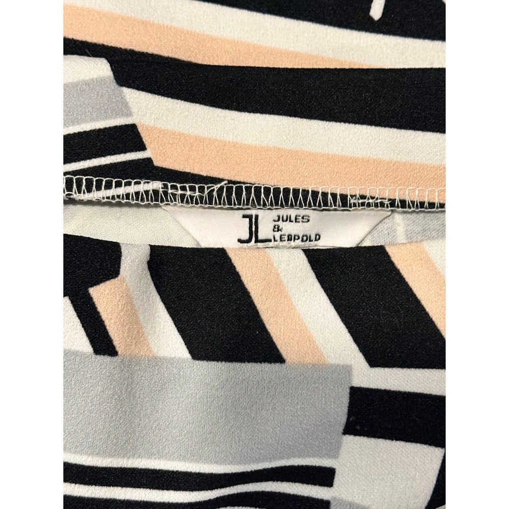 Jules & Leopold Geometric Print Polyester Knit Stretch Skirt Sz 10