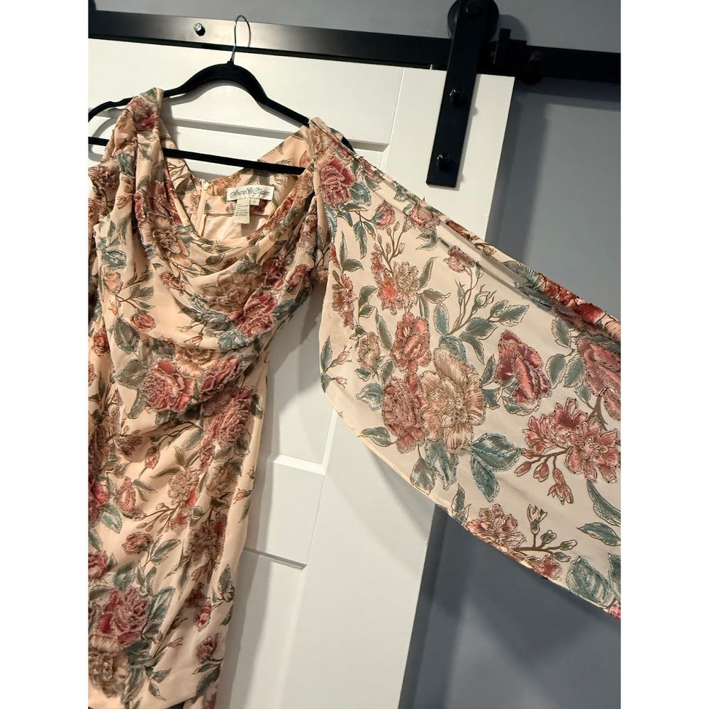 Gorgeous Beaded Floral Event Gown by Marie St. Claire Ladies Sz 10