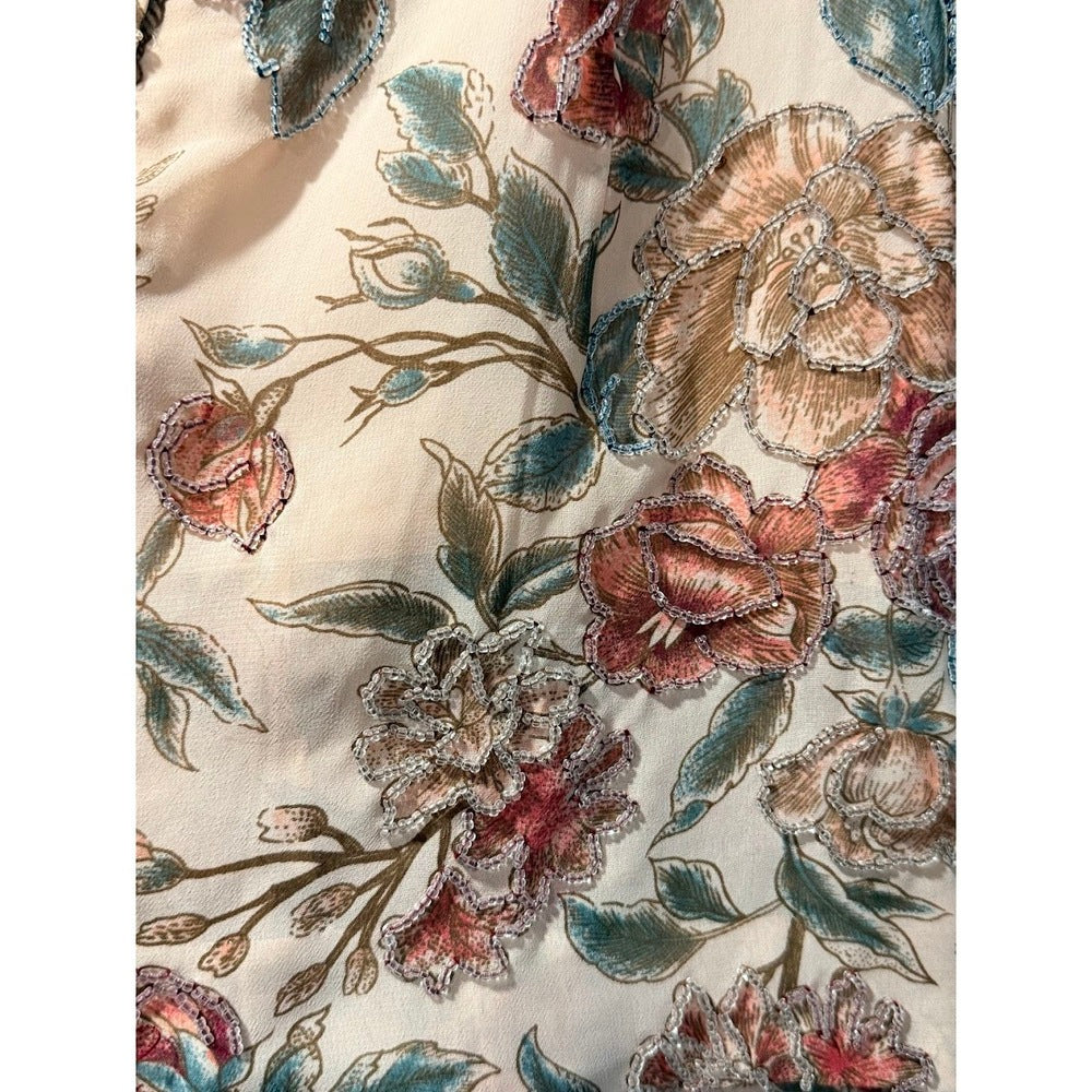 Gorgeous Beaded Floral Event Gown by Marie St. Claire Ladies Sz 10