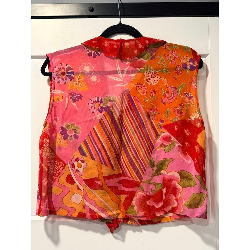 Rene Derby Floral 2-Piece Maxi Skirt & Sleeveless Top Outfit Ladies Large