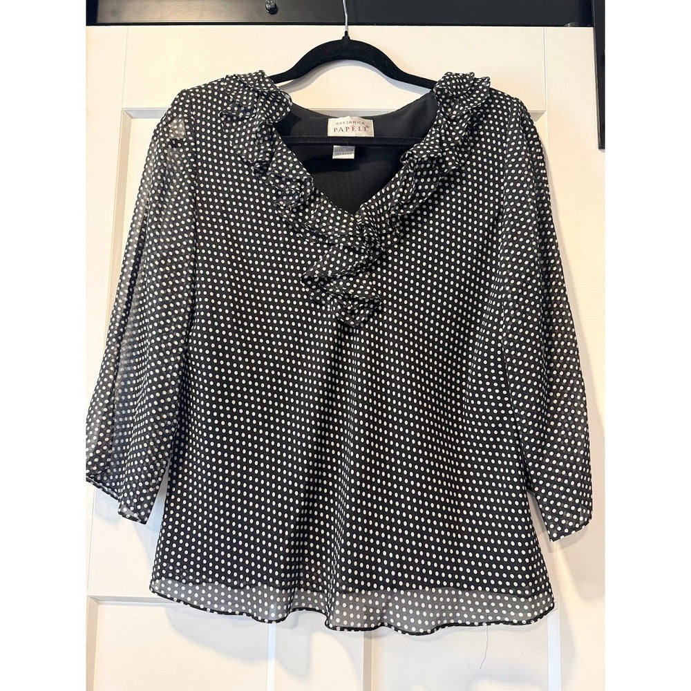 Adrianna Papell Silk Skirt & Blouse 2-Piece Set Ladies Sz 10