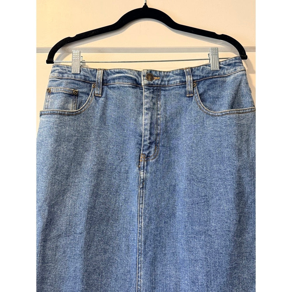 Vintage Chadwick's Denim Pencil Skirt Ladies Size 12