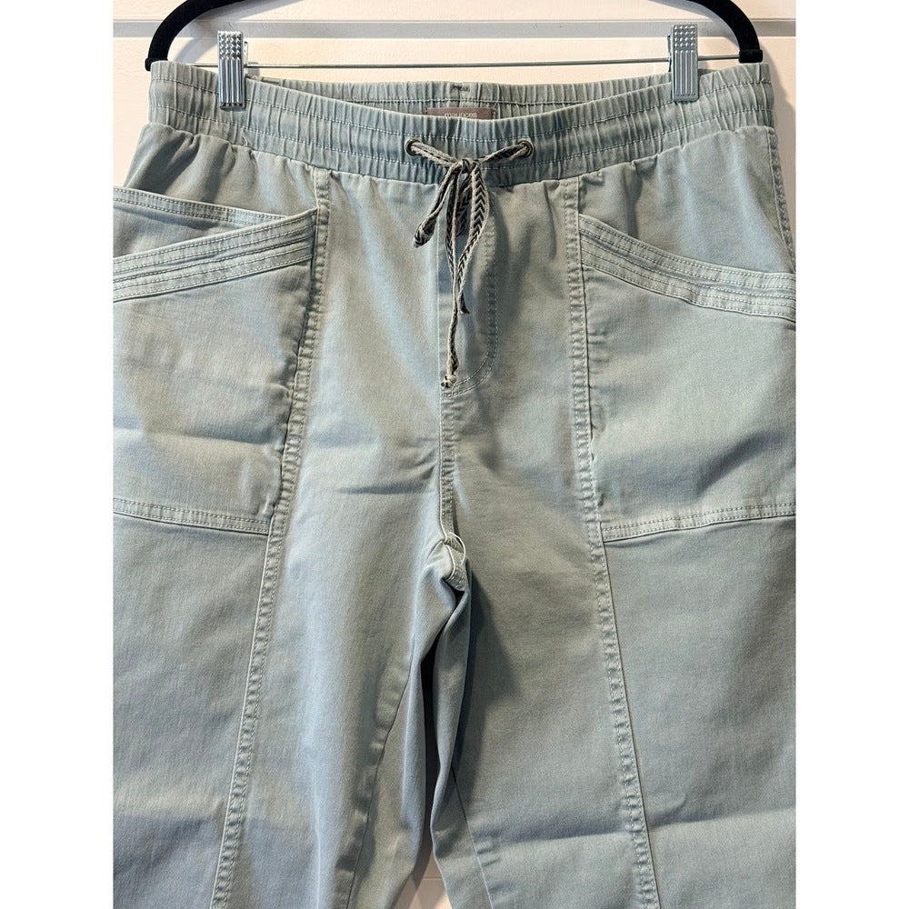 Maurices Stretchy Casual Jogger Pants in Sage Green Ladies Size Large