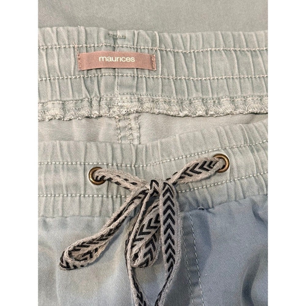 Maurices Stretchy Casual Jogger Pants in Sage Green Ladies Size Large