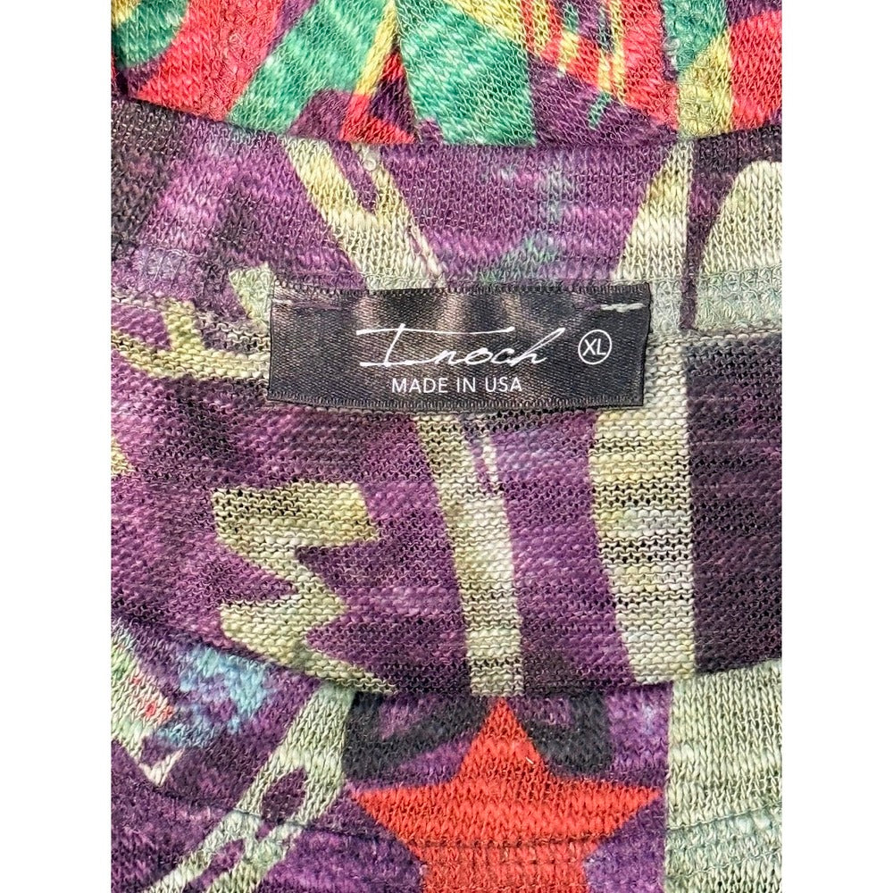 Stylish Inoch Asymmetrical Abstract Tunic Top Ladies Size XL