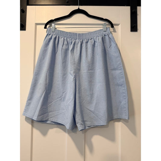 Vintage Mania No Chambray Pull-On Shorts Ladies Size Large