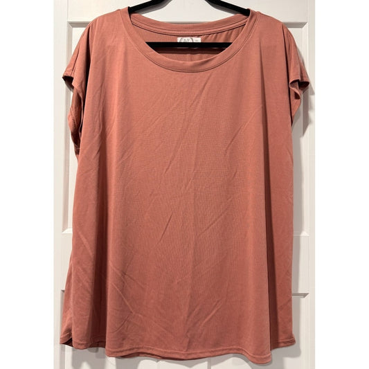 Maurices 24/7 Blush Pink Modal Short-Sleeve Tee Size XXL