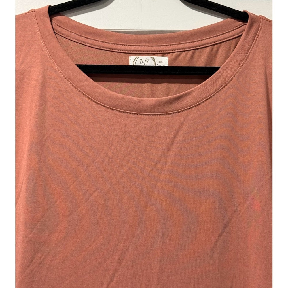 Maurices 24/7 Blush Pink Modal Short-Sleeve Tee Size XXL