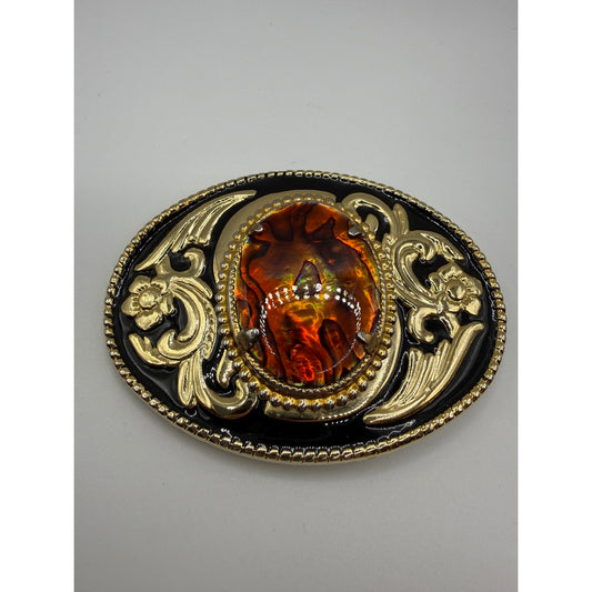 Vintage Golden w/ Precious Stone Belt Buckle