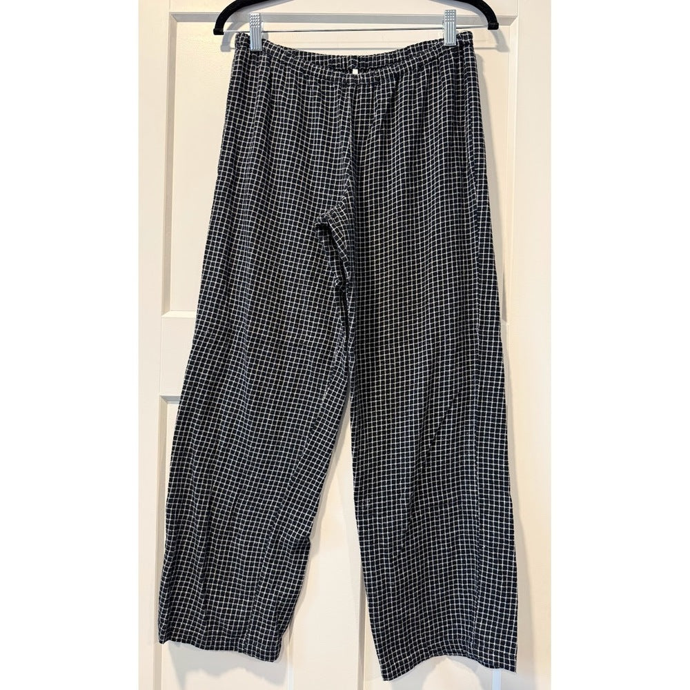 Ralph Lauren Flannel Pajama Set Black & White Size Small
