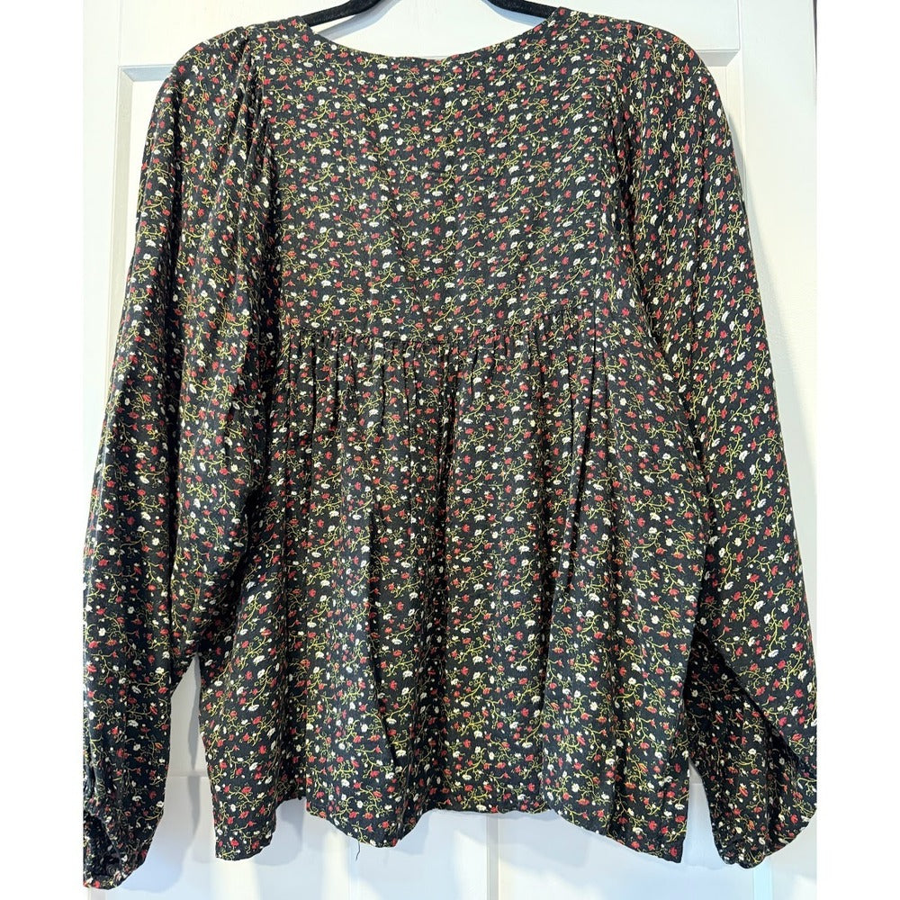 Ralph Lauren Denim & Supply Flowy Floral Blouse Ladies Size Small