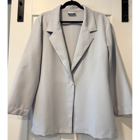 Vintage Blair Light Gray Blazer Ladies Size Large
