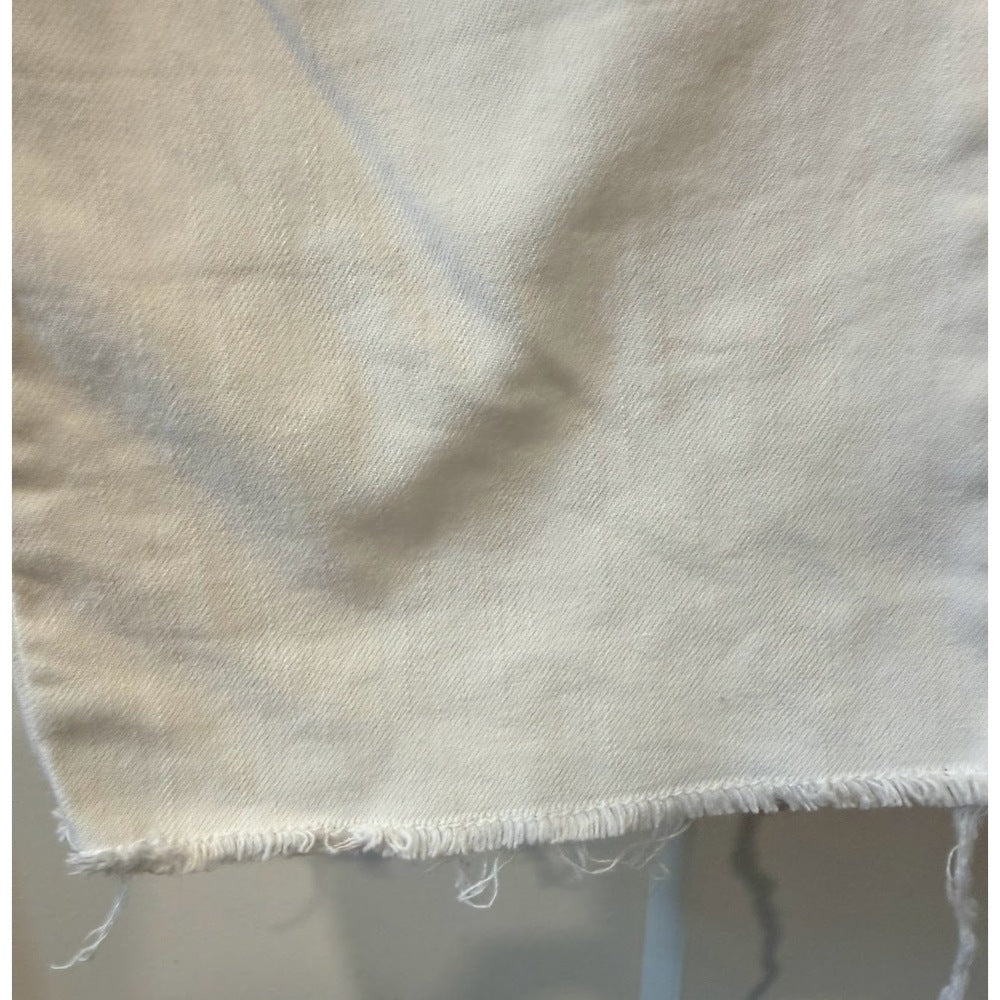 Banana Republic White Frayed Hem Denim Jeans Ladies Size 28