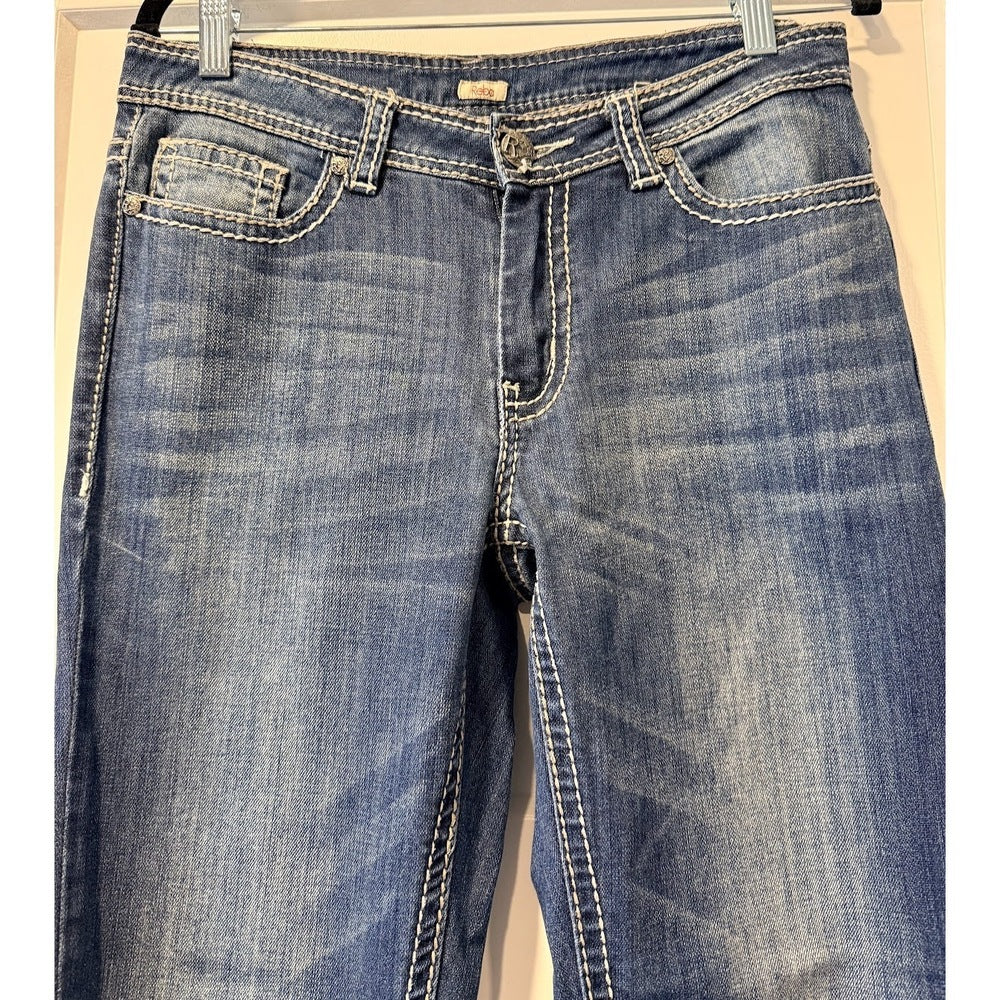 Reba Jeans With Blingy Embellished Pockets Ladies Size 4