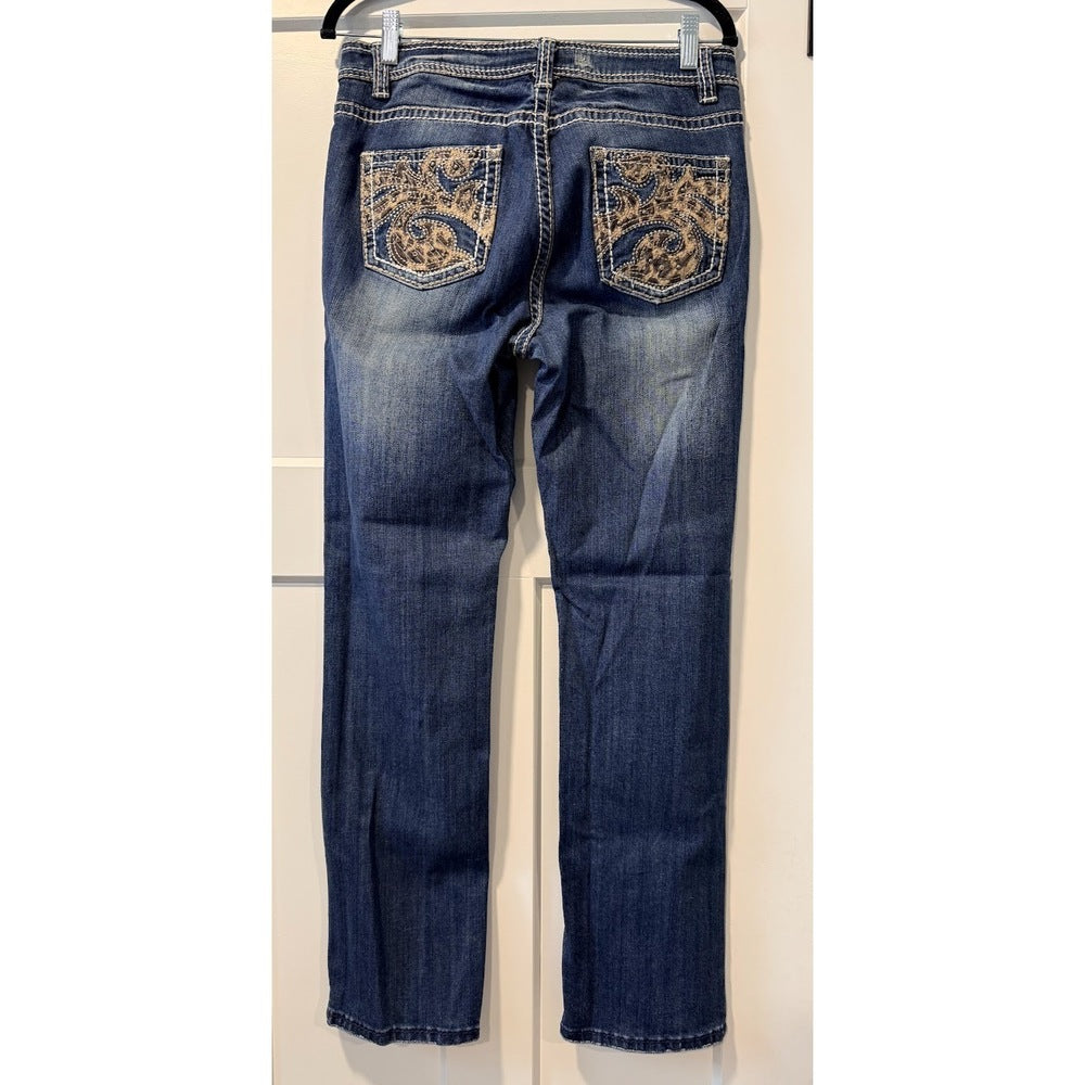 Reba Jeans With Blingy Embellished Pockets Ladies Size 4